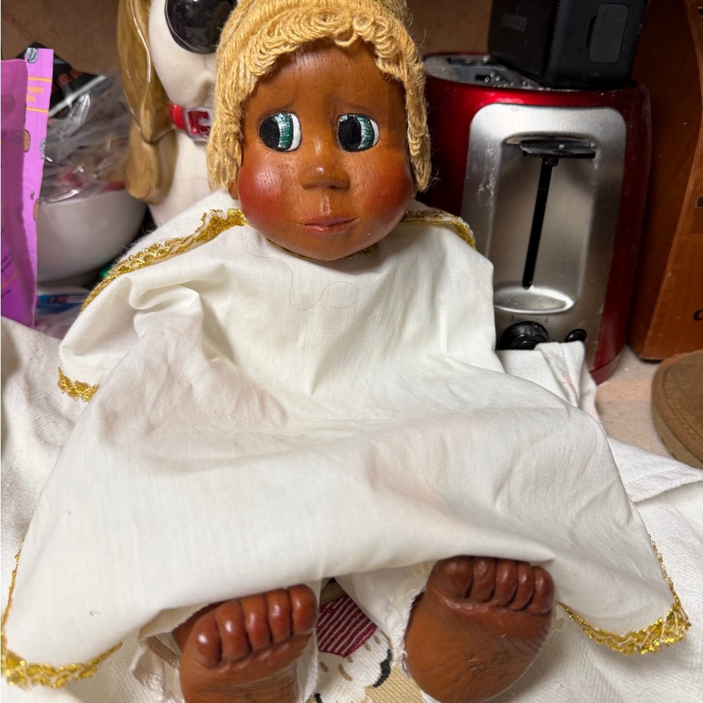 Hand carved Nabor Baby collectors doll. “Angel” Hand signed and numbered 78/300.